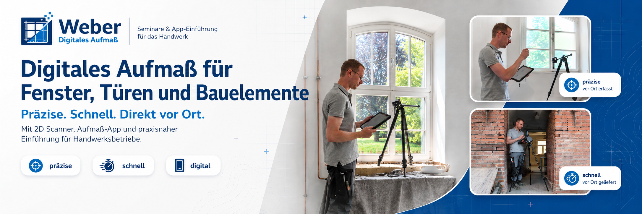 Digitales Aufmaß für Fenster, Türen und Bauelemente mit 2D-Scanner und Aufmaß-App